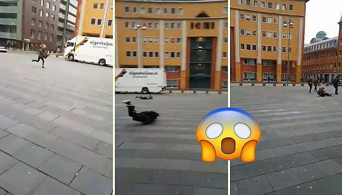 Такого ветра вы еще не видели: Кадры дикого шторма в Нидерландах, который буквально уносит людей в небо!