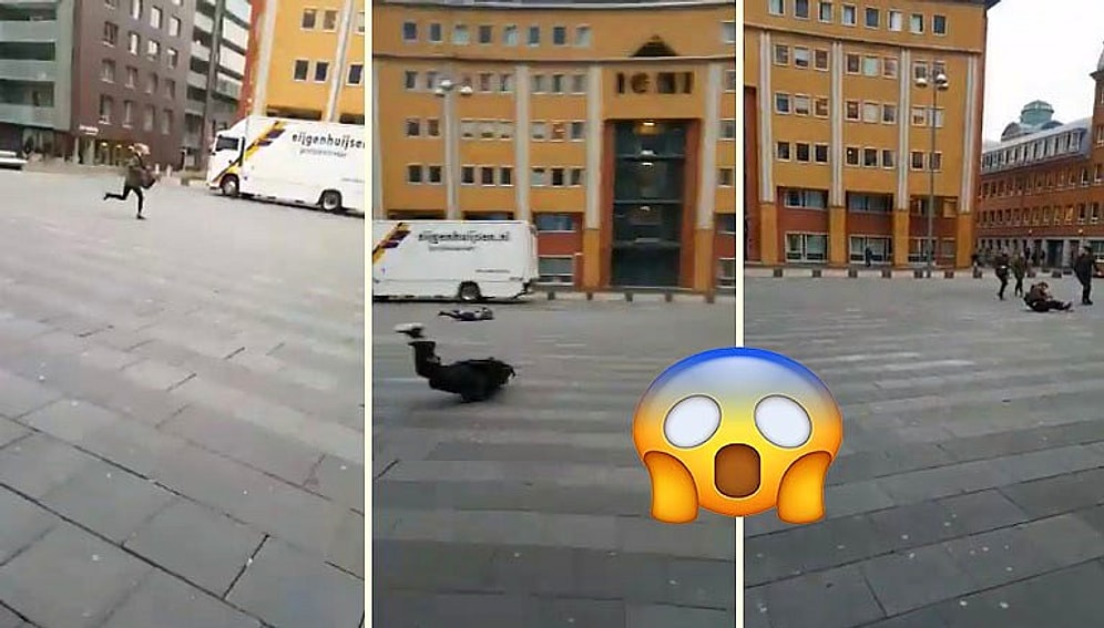 Такого ветра вы еще не видели: Кадры дикого шторма в Нидерландах, который буквально уносит людей в небо!