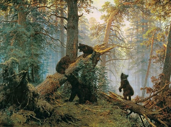 10. Это полотно называется "Утро в сосновом бору", но в народе картину называют "Три медведя", хотя их там четыре. Автор?