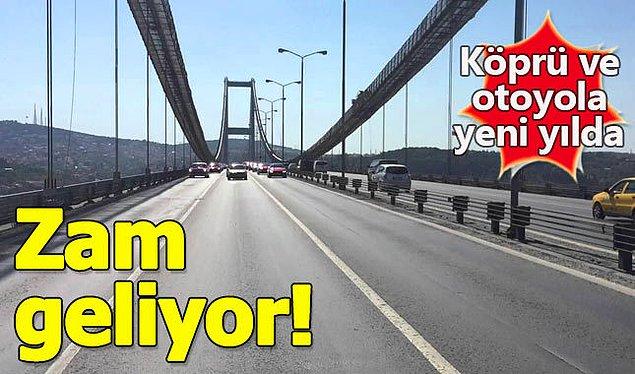 "Vergiler yol, köprü olarak geri döner." diye bir söz vardı Eski Türkiye'de. Yenisinde köprüye ve yola da fahiş ücretler veriyoruz.