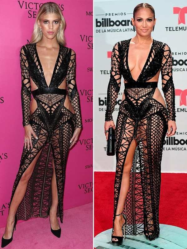 7. А на ком лучше смотрится это откровенное платье?