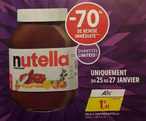 Yapılan indirim sayesinde süpermarket zincirinin Nutella stoku 15 dakika içinde tükendi. Ancak bu 15 dakika içinde ortalık savaş alanına döndü.