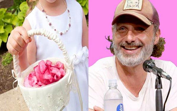 16. Gwyneth Paltrow ve Chris Martin'in kızı Apple, Andrew Lincoln'ın düğününde çiçek taşıyan kız oldu.
