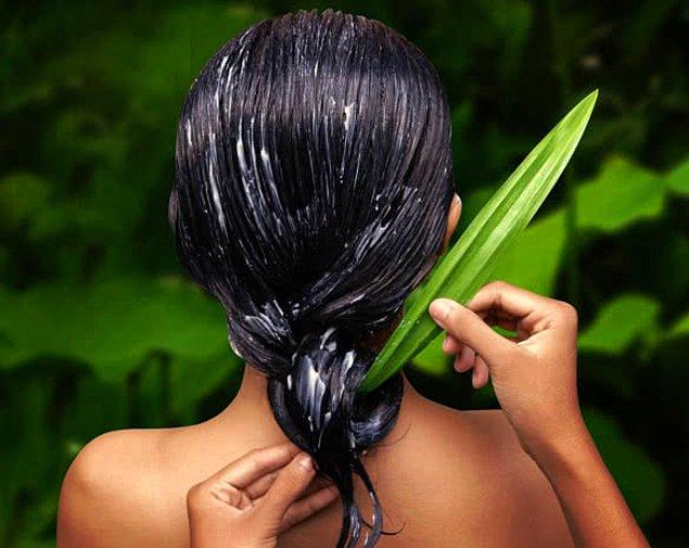 4. Aloe vera'da bulunan vitaminler, mineraller ve enzimler yağlı saçlardan kurtulmak için çok yararlıdır.