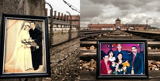 Душещипательные фото 4 поколений потомков еврейки, пережившей Холокост, на фоне Освенцима