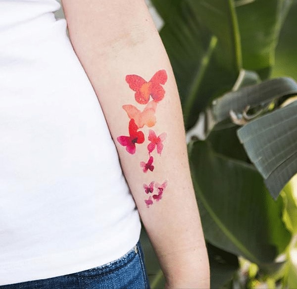 3. Татуировки в стиле акварель: