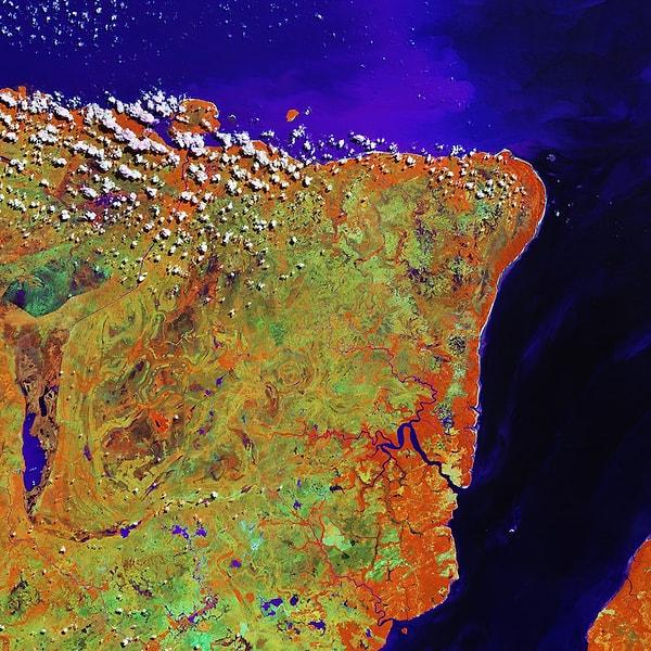 3. Brezilya'nın uzaydan görünüşü