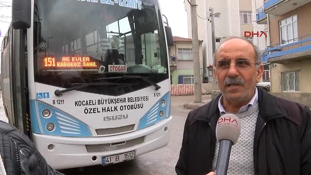 10. Kocaeli'de halk otobüsünü çalıp duraktan yolcu alan ve yolcuları istedikleri yere bırakan cins hırsız ve olayın şokunu atlatamayan şoför