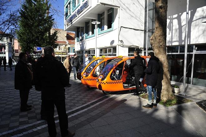 Lüleburgaz'ın İklim Değişikliği ile Mücadelesi! Türkiye'de İlk Kez 'Elektrikli Bisiklet Taksiler' Hizmete Başladı