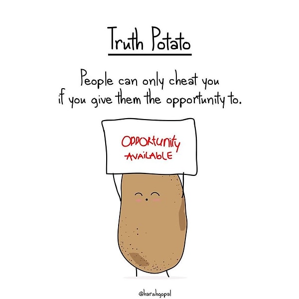 42. Откровенная картошка: «Люди могут обмануть тебя, только если ты дашь им такую возможность» 😸