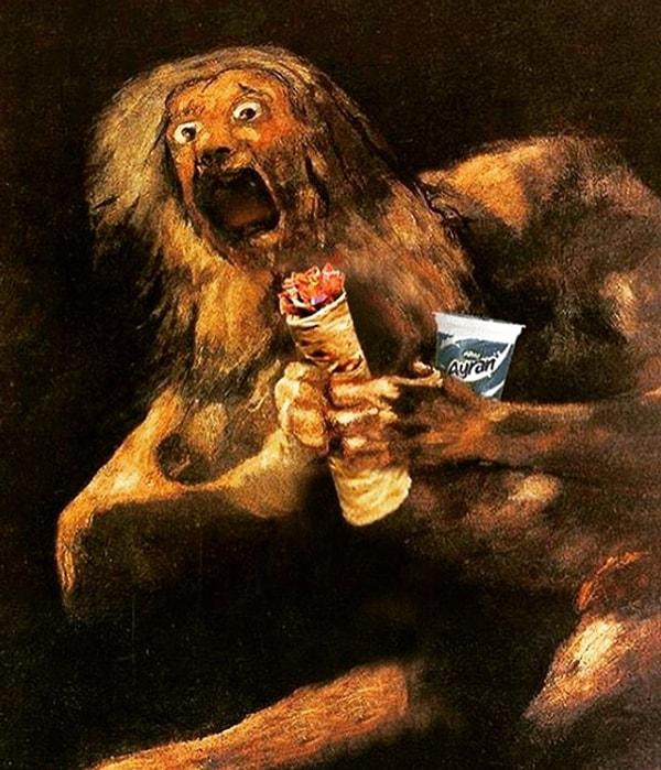4. "Saturn Devouring His Son" by Francisco Goya
