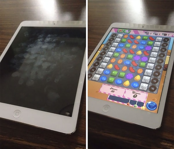 17. "Моя жена сказала, что ей нужен айпад для работы, однако отпечатки пальцев на экране говорят о другом..."