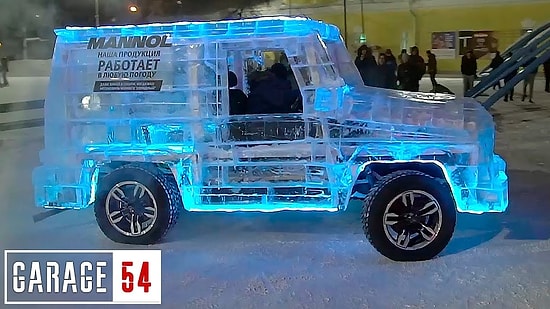 Только в России: новосибирские автоблогеры собрали ледяной УАЗик