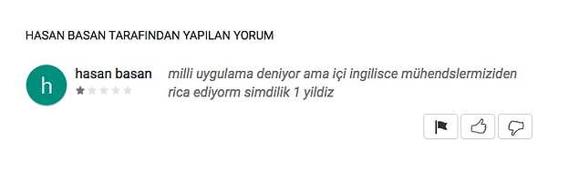 10. Güsel ama İngiliççe...