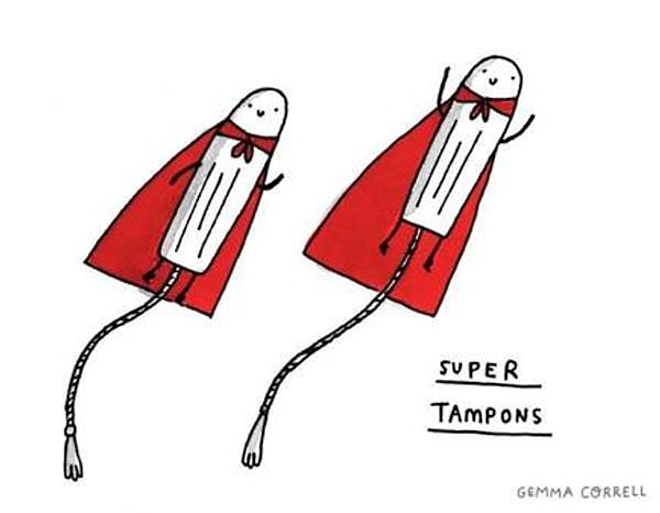 15. Ты использовала «супер» тампоны, даже когда «они» уже почти закончились. Ну не покупать же новую пачку! 😅