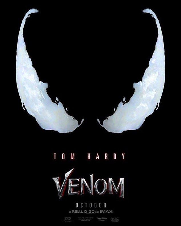 6. Tom Hardy'li Venom filminden ilk poster yayınlandı.