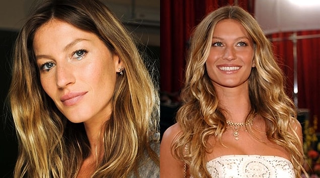 Gisele Bündchen ise uzun saçlarına uyguladığı sarı ve yoğun balyajlarıyla romantik bir görünüm yakalamış.