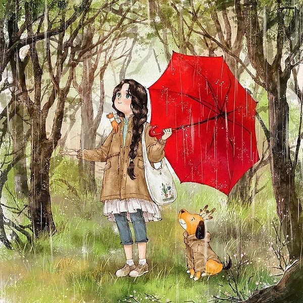 27. Гулять под теплым дождем