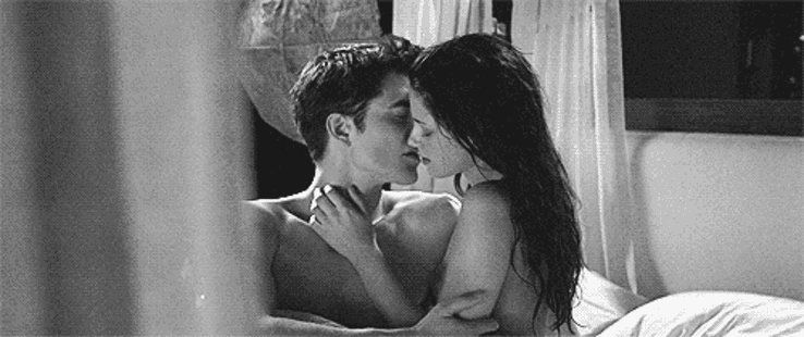 Black And White Couple Cuddling In Bed Gif On Gifer