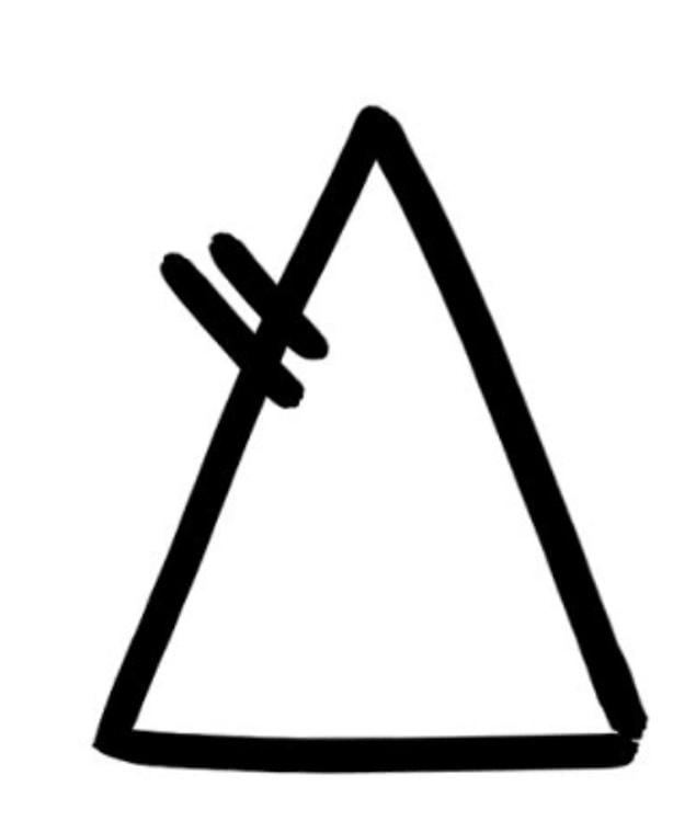 Senin sembolün: Merkezi olmayan üçgen!