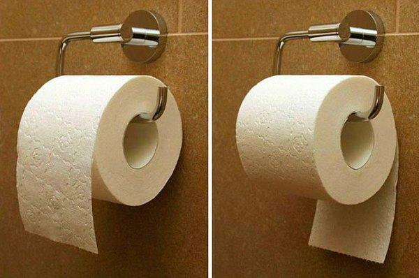 1. Tuvalet kağıdı nasıl asılır? Doğru kullanım hangisi? 🚽⚔️