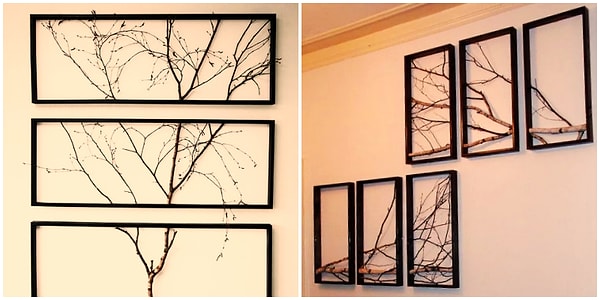3. Картины из ветвей дерева