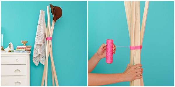 6. Вешалка из досок