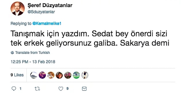 Şeref cuckold rolüne girdi.