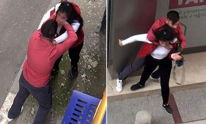Biri 14 Şubat mı Dedi? Adana'da Nişanlısının Boğazını Sıkıp Tartaklayan 'Sevgili' Kamerada