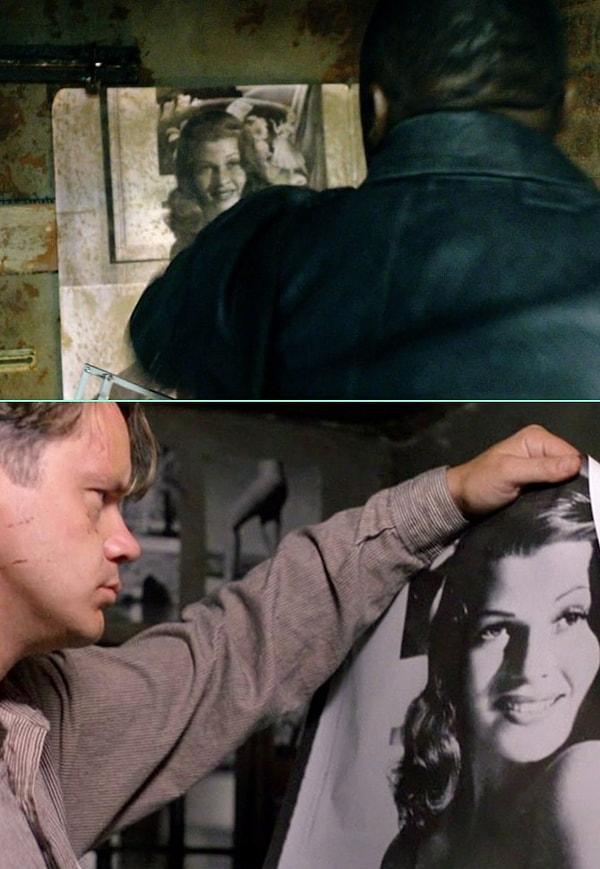 17. Rita Hayworth posteri dikkatinizi çekmiştir. Tabii ki The Shawshank Redemption'a bir gönderme.