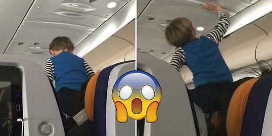 8 Saatlik Uçak Yolculuğunu Zehir Eden Yaramaz Ufaklık