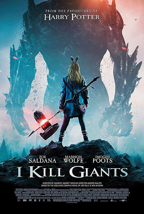 10. Harry Potter'ın yapımcılarının yeni filmi I Kill Giants'ın afişi yayınlandı.