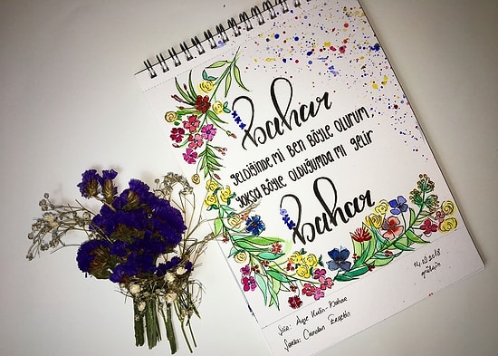 Şarkılara Eskizler Çizen Amatör Sanatçıdan 'Bir Şiir Bir Eskiz' Çalışması