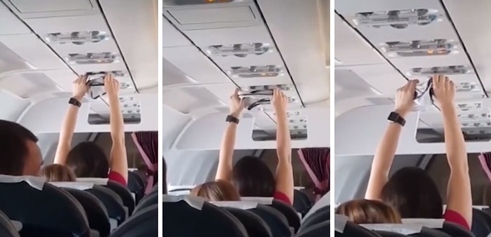 Uçağın Havalandırma Sisteminde İç Çamaşırını Kurutmaya Çalışan Yolcu