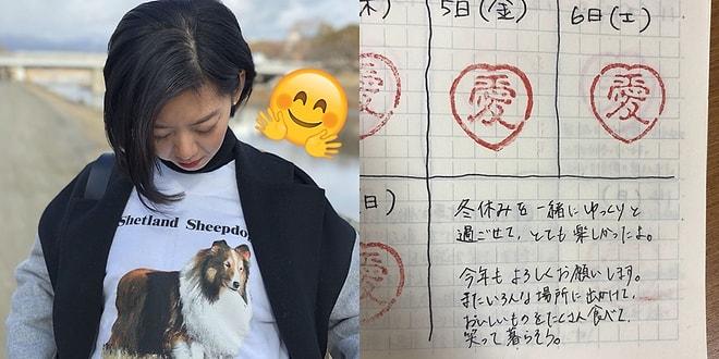 Öfke Problemine Harika Çözüm! Sinirlenmediği Her Gün İçin Takvimine Minnoş Notlar Düşen Japon Kadın