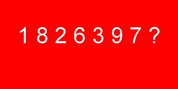 4. Какая цифра должна идти после 7-ки?