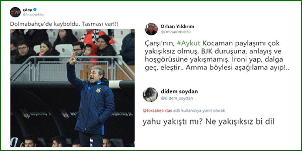 Ebedi Dostluğa Yakışmadı! Beşiktaş Taraftar Grubu Çarşı’nın Aykut Kocaman Paylaşımı Büyük Tepki Çekti
