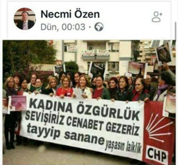 10. Kocaeli Büyükşehir Belediyesi 1. Hukuk Müşaviri Necmi Özen'in, sosyal medya hesabından yaptığı paylaşım: