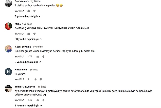 Gelen Yorumları, Beğenileri ve Dislike'ları Dikkate Alın
