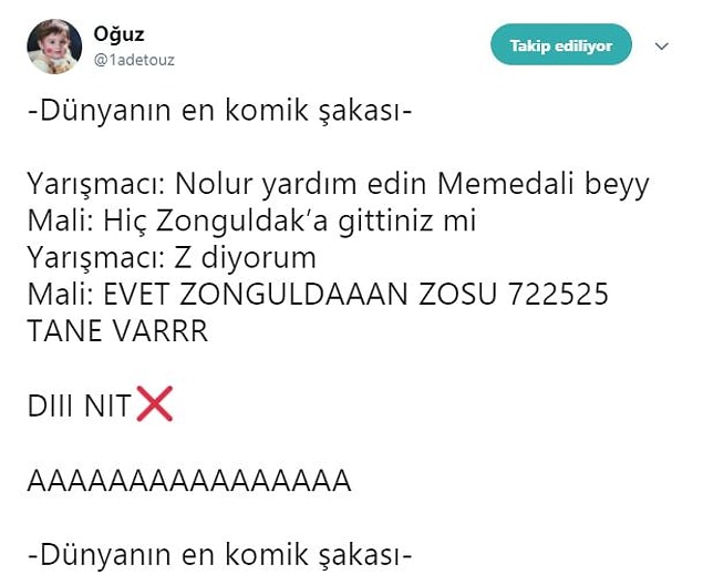 Ne olursa olsun Çarkıfelek programında kendisine güvenilmezdi..