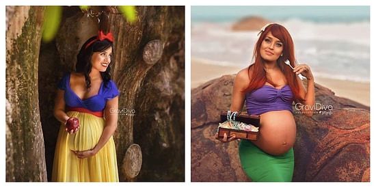 Фотограф из Бразилии создает сказку для будущих мам, превращая их в принцесс Диснея