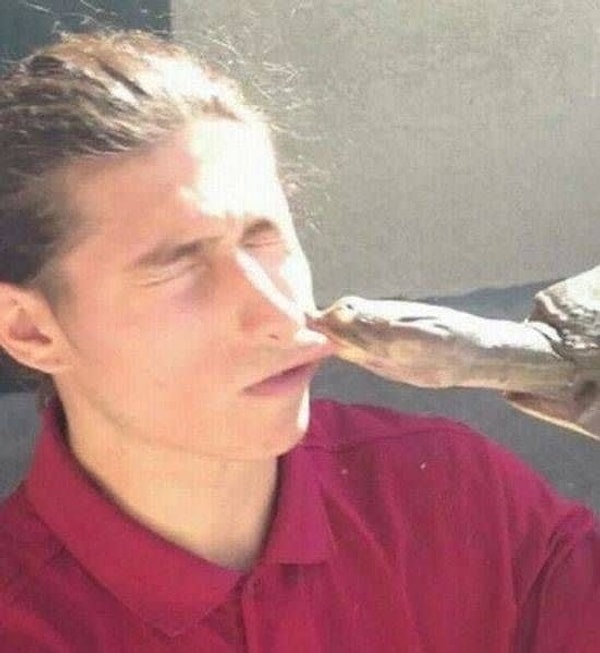 10. Жесткий, однако, поцелуй получился