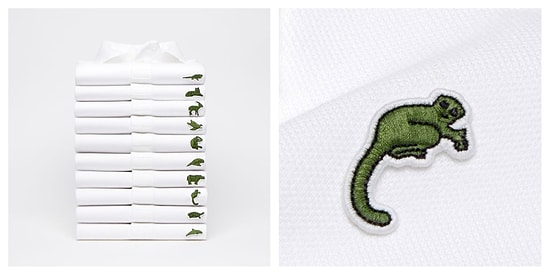 Компания Lacoste впервые за 85 лет сменила свой знаменитый логотип крокодила на животных, находящихся на грани вымирания
