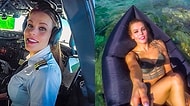 Kokpitte Yolcuları Sosyal Medyada Takipçilerini Uçuran İsveçli Güzel Pilot Malin Osiban Rydqvist