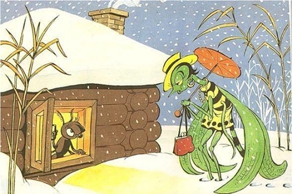 7. Чем были заняты летние дни у неосмотрительной попрыгуньи стрекозы в басне «Стрекоза и муравей»?