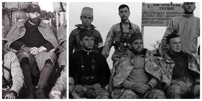 Trablusgarp Çöllerinden Afrin'e: Harekâta Katılan Askerler Atatürk ve Silah Arkadaşlarının Pozunu Verdi