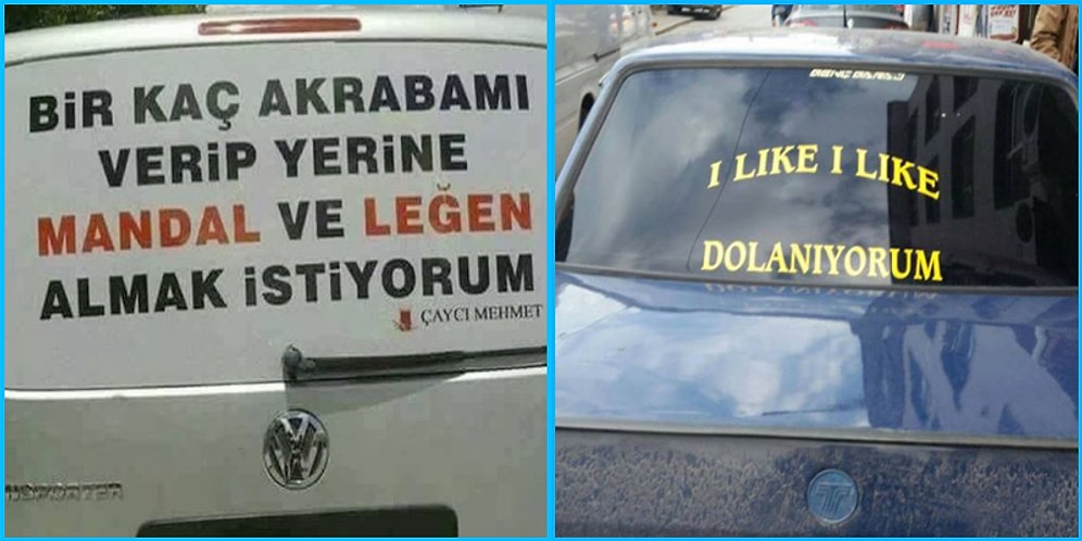 Araçlarının Arkasına Yazdıklarıyla Çok Değişik Kafalar Yaşadıklarını Kanıtlayan 19 Kişi