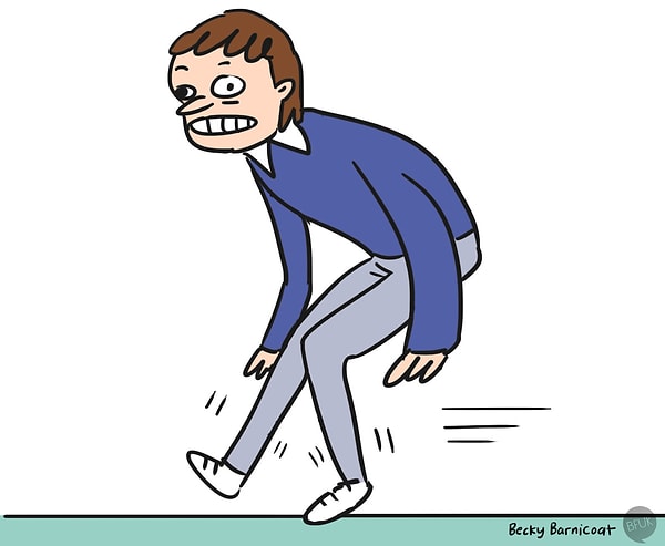 19. Иногда у вас нет выбора, и вам приходится терпеть изо всех сил. Но в конце концов со словами "Мне срочно нужно в туалет", вы пулей летите в заветную комнату с буквой "Ж".