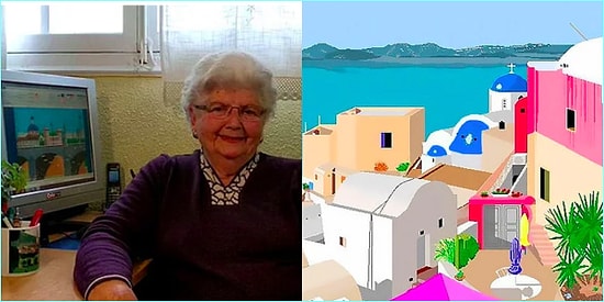 Paint Programıyla Ressamlara Taş Çıkaran 87 Yaşındaki Süper Babaanne