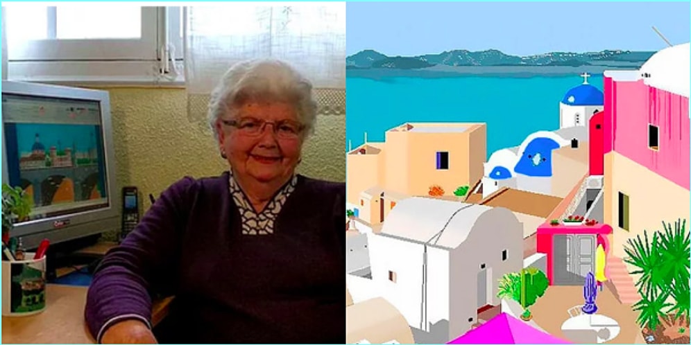 Paint Programıyla Ressamlara Taş Çıkaran 87 Yaşındaki Süper Babaanne